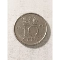 Нидерланды 10 центов 1971
