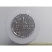 10 пенни Финляндия 2000 год  лот 42