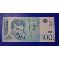 Сербия 100 динаров 2014