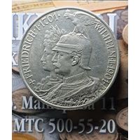 2 марки 1901 года A "Пруссия". 200 лет Пруссии Германия Германская Империя