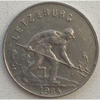 Люксембург 1 франк 1964 г.