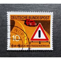 Марка Германия 1971 год Правила дорожного движения