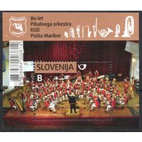 Словения 2011. Музыка оркестр. Музыкальные инструменты блок (890)