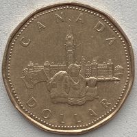 Канада 1 доллар 1992 г. 125 лет Конфедерации Канада. Парламент