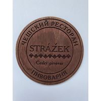 Подставка под пиво пивоварни "Strazek" из дерева /Россия/ No 15