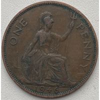 Великобритания 1 пенни 1946 г.
