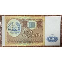 Банкнота 100 рублей 1994 год. Таджикистан. НЕ БЫЛА В ОБОРОТЕ.