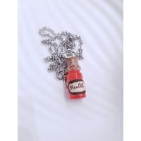 Кулон пузырек "Health" по лору Dragon Age, Скайрим, World of Warcraft и другие