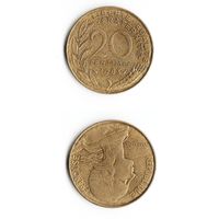 20 сантимов Франция 1983 год