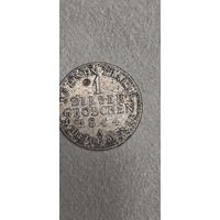 Пруссия 1 зильбергрошен 1844 А