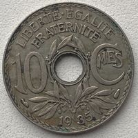 Франция 10 сантимов 1925 г. Цена за 1 шт.