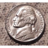 5 центов 1970 США МД Денвер АU