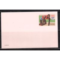 США-1979,  Спорт,  ОИ-1980, карточка с оригинальной маркой