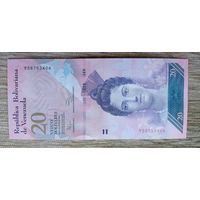 Werty71 Венесуэла 20 боливаров 2014 UNC банкнота Черепашки