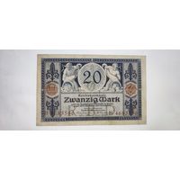 Германия 20 марок 1915