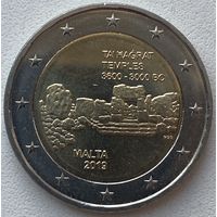 Мальта 2 евро 2019 г. Храмовый комплекс Та' Хаджрат