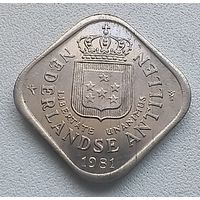 Антильские острова 5 центов 1981  3-15-9