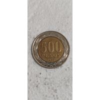 Чили 500 песос 2015