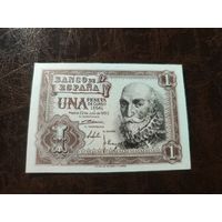 Испания 1 песета образца 1953 года UNC p144 серия Z