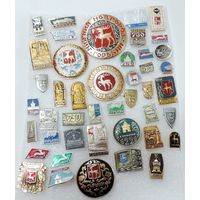 Значки города "Горький" СССР - 44 шт. Алюминий.