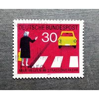 Марка Германия 1971 год Правила дорожного движения