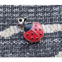 Ювелирное украшение подвеска "Божья коровка" Серебро! Ювелирный магазин SUNLIGHT BRILLIANT. Сторгуй за свою цену, предложи обмен!