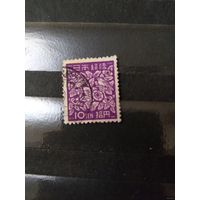 1948 Япония цветы флора концовка серии (5-4)