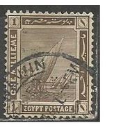 Египет. Парусник на Ниле. 1914г. Mi#44.