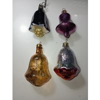 Ёлочные игрушки - КОЛОКОЛЬЧИК , СССР . Цена за всё .
