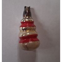 Елочная мини игрушка Пирамидка 3 из набора Малютка