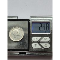 10 сентаво 1941 года. Колумбия, Республика Колумбия (1911 - 1989). Серебро 900. Монета не чищена. H45607.