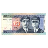 Литва 10 лит 2007 год VF