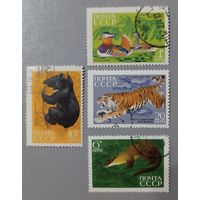 СССР 1970, Сихотэ-Алинский заповедник (4 марки из 5)