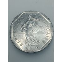 Франция 2 франка 1981 года .