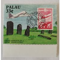 Исторические связи с Японией: Самолет DC-2 авиакомпании Japan Airways над Бадрульчау