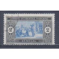 [2239] Французские колонии. Сенегал 1914. Местный мотив.2с. Гашеная марка.