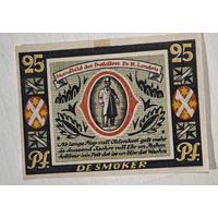 1921 год 25 пфеннигов  Германия