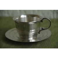 Кофейная пара с серебрением  на 100 мл