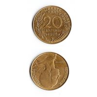 20 сантимов Франция 1996 год