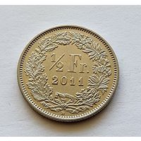 Швейцария 1/2 франка, 2011