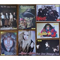 Постеры (плакаты) Red Hot Chili Peppers, Gorillaz, Slipknot, Дельфин, Black Rebel motorcucle Club, Bjork, Avril Lavigne