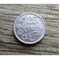 Werty71 Люксембург 25 сантимов 1970