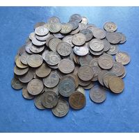 Лот монет СССР 2 копейки ранние (130шт)