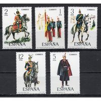 Испания 1978. Военные. Кони 5 марок 2343-47