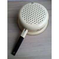 Дуршлаг - Эмалированный с Рисунком - СССР.