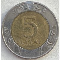 Литва 5 лит 1999 г.