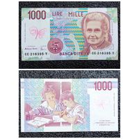 1000 лир Италия 1990 г.