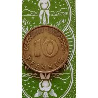Германия 10 пфеннигов 1949 J
