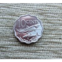 Werty71 Багамы Багамские острова 10 центов 2010 Рыба Корабль Блеск