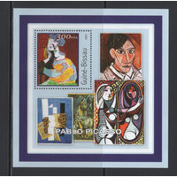 Живопись Пикассо Гвинея-Бисау 2001** Испанский художник Пабло Пикассо